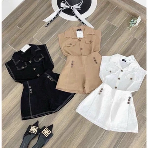 Set đồ bé gái áo sát nách kèm quần short phong cách thanh lịch cho mẹ và bé , sét đồ linen mẹ bé diện dạo phố đi chơi