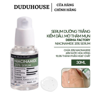 Tinh Chất Derma Factory Niacinamide 20% Serum Kiểm Soát Nhờn Thu Nhỏ Lỗ Chân Lông 30ml