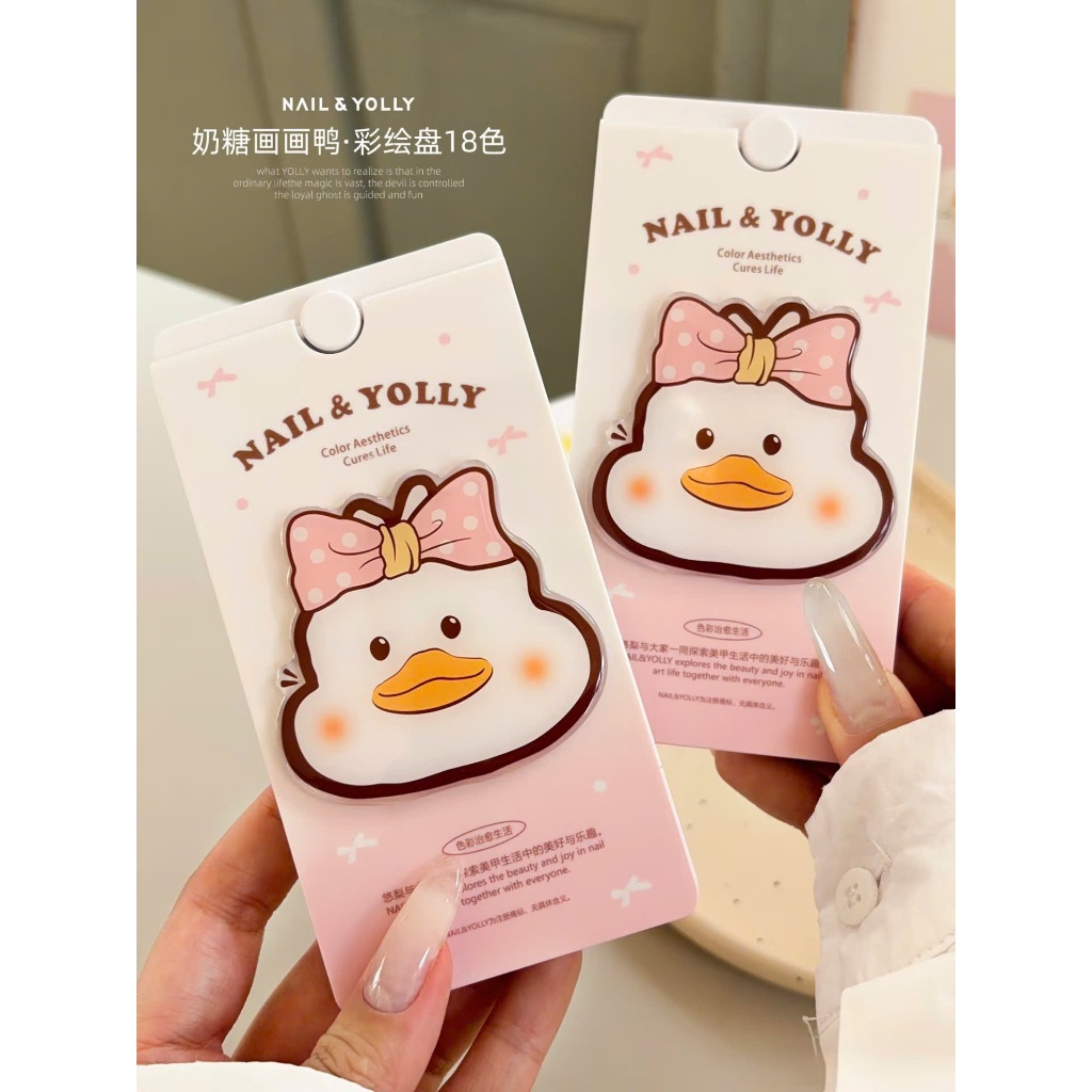 NAIL&YOLLY - SET GEL DẬM NAIL 18 MÀU VỊT NƠ HỒNG