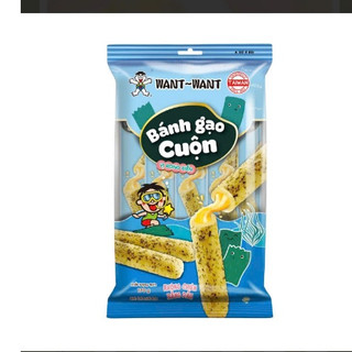 COMBO 5 GÓI BÁNH GẠO CUỘN WANT WANT - GÓI 180GR [DATE MỚI]