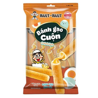 COMBO 5 GÓI BÁNH GẠO CUỘN WANT WANT - GÓI 180GR [DATE MỚI]