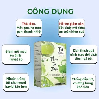 Trà Phan Tả Diệp Chính Hãng Cao Cấp Hộp 25 Gói ✅ Trà giảm cân giảm béo nhuận tràng hết táo bón thanh nhiệt giải độc