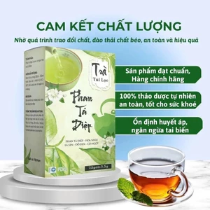Trà Phan Tả Diệp Hộp 25 Gói ✅ Trà giảm cân giảm béo nhanh nhuận tràng hết táo bón thanh nhiệt giải độc