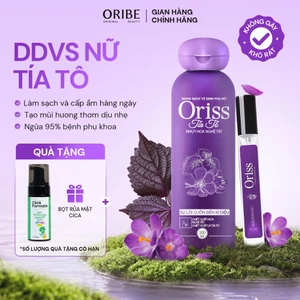 Set Sản Phẩm Chăm Sóc Vùng Kín Oriss Dành Cho Nữ: 1 Dung Dịch Vệ Sinh Nữ Tía Tô 200ml + 1 Nước Hoa Vùng Kín 10ml
