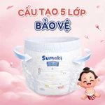 [MUA 3 TẶNG XE CHÒI CHÂN] Tã/Bỉm Quần Dán SUMOKI Mỏng 1.9mm, Mềm Mịn, Thấm Hút x8 | Tặng Xe Chòi Gấu Bear & Heo Hồng — ảnh 3