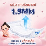 [MUA 3 TẶNG XE CHÒI CHÂN] Tã/Bỉm Quần Dán SUMOKI Mỏng 1.9mm, Mềm Mịn, Thấm Hút x8 | Tặng Xe Chòi Gấu Bear & Heo Hồng — ảnh 4