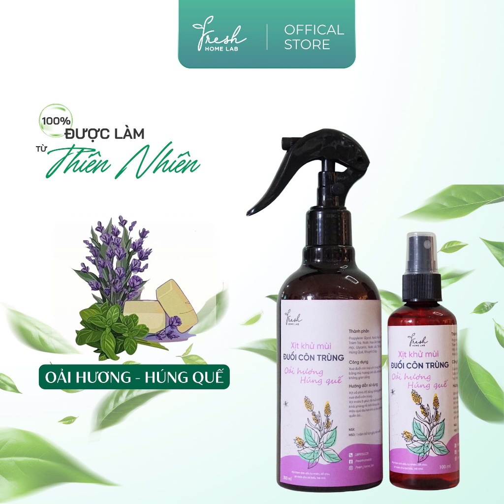 Lọ Tinh Dầu Tiêu Chuẩn - Bình xịtinh dầu đuổi muỗi và côn trùng