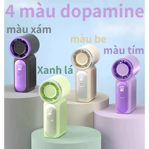 Quạt Cầm Tay Mini Turbo | 100 Cấp Điều Chỉnh | 10m/s Gió Mạnh | Pin 3000mAh | Sạc Nhanh Type-C | Nhẹ 108g