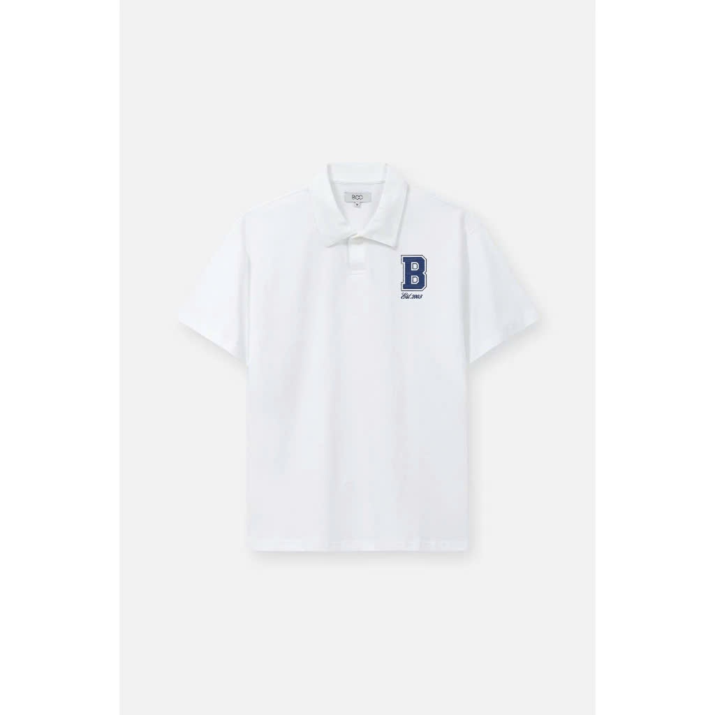 Áo Polo BOO Có Cổ Dáng Regular Thêu Logo B Nổi Bật Chất Liệu Interlock 2 Da