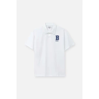 Áo Polo BOO Có Cổ Dáng Regular Thêu Logo B Nổi Bật Chất Liệu Interlock 2 Da