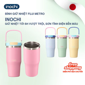 Bình giữ nhiệt FUJI METRO từ inox 304 cao cấp, màu pastel trendy, thân thuôn gọn tinh tế