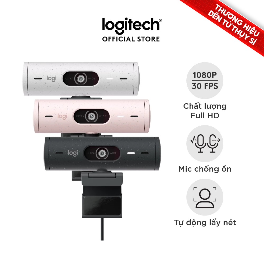 Webcam Logitech Brio 500 Full HD