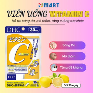Viên uống bổ sung Vitamin C DHC Nhật Bản giúp sáng da mờ thâm tăng cường đề kháng gói 30 ngày
