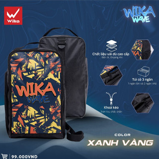 Túi thể thao đeo chéo WIKA WAVE, chất liệu vải dù cao cấp, mặt trái có lớp vải chống thấm nước.