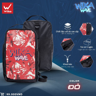 Túi thể thao đeo chéo WIKA WAVE, chất liệu vải dù cao cấp, mặt trái có lớp vải chống thấm nước.