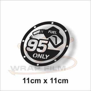 Tem dán Nắp Bình Xăng 95 ONLY / Diesel ONLY – Decal Ô Tô Thể Thao