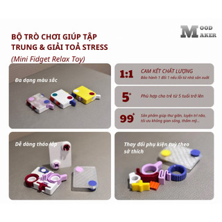Khối Fidget Giúp Tập Trung & Giải Tỏa Căng Thẳng Cho Trẻ ADHD/Stress|Fidget Cube For ADHD Focus & Stress Relief For Kids