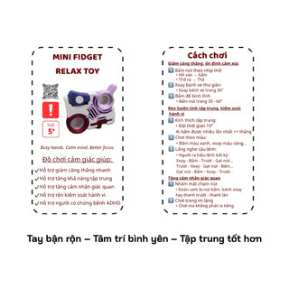 Khối Fidget Giúp Tập Trung & Giải Tỏa Căng Thẳng Cho Trẻ ADHD/Stress|Fidget Cube For ADHD Focus & Stress Relief For Kids