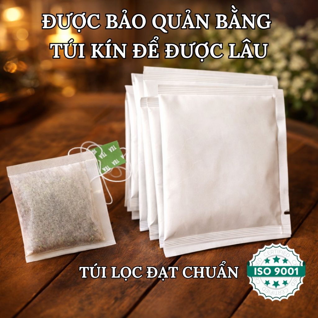 Trà Hoa Hòe Cam Thảo Túi Lọc Cao Cấp Hỗ Trợ Huyết Áp Cao, Thanh Nhiệt, Ngủ Ngon [Hộp 30 Gói]