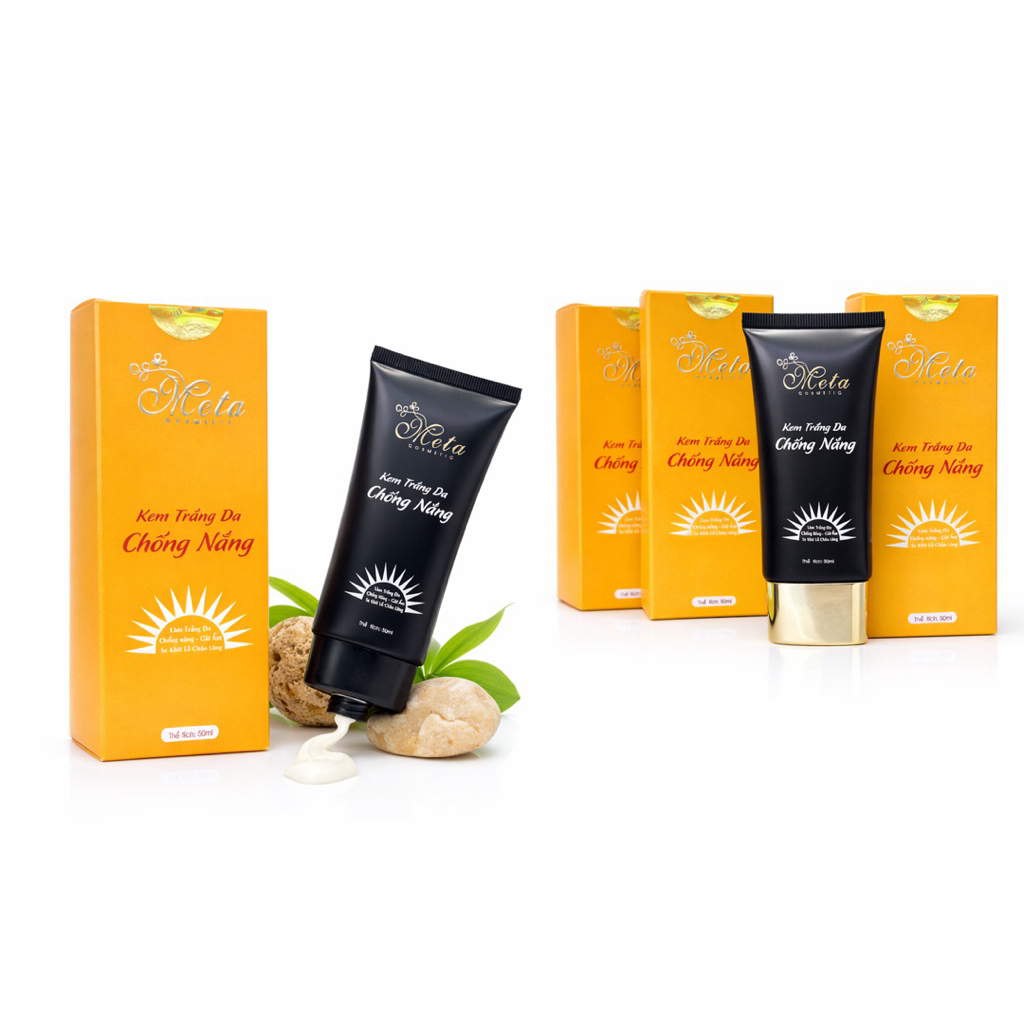 Kem Chống Nắng MeTa Trắng Da Nâng Tone Kiềm Dầu Dành cho mọi Loại Da 50ml Chính Hãng.