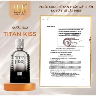 NƯỚC HOA NAM CHÍNH HẢNG TITAN KISS  50ML HƯƠNG THƠM NHẸ NHÀN NAM TÍNH - LUA PERFUME