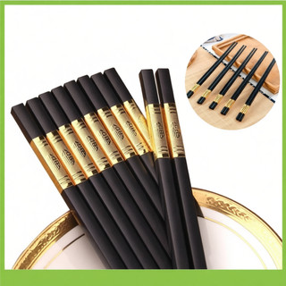 Đũa Mạ Vàng Bộ 10 Đôi Đũa Mạ Vàng Xuất Nhật Cao Cấp, Bền Đẹp, Sang Trọng,đẳng cấp,chất liệu ciramin kháng khuẩn,an toà