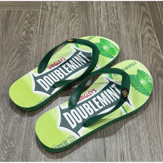 Dép nam Hùng Đào in hình Wrigley's Doublemint