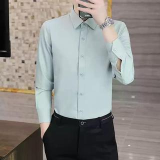 Áo sơ mi nam dài tay chất Cotton lụa vải chéo chống nhăn bảng màu basic dễ phối Menswear