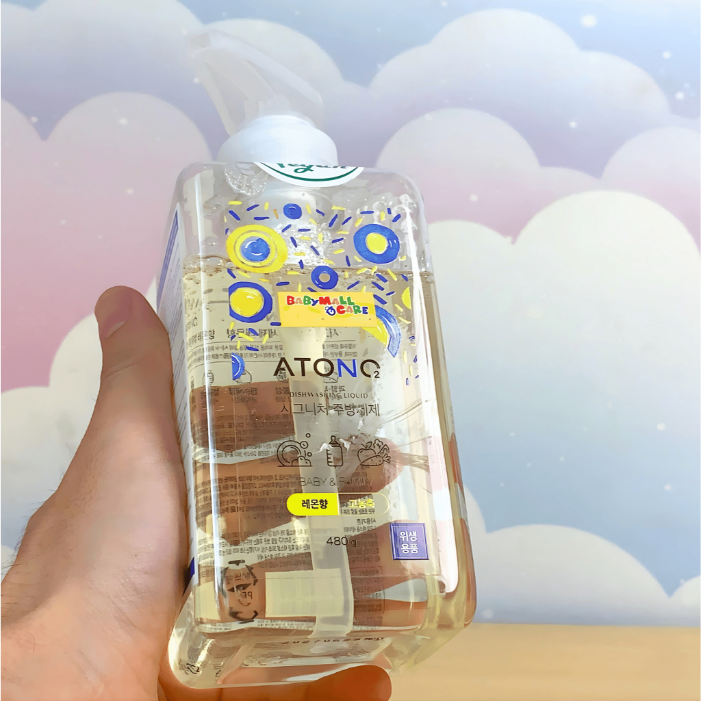 Nước Rửa Bình Sữa Atono2 480ml Làm Sạch Dịu Nhẹ Dụng Cụ Ăn Uống Rau Củ | Babymall & Care