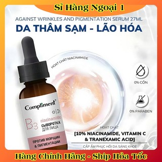 Serum Tinh chất Dưỡng Da Compliment B3 Anti-wrinkle Đều Màu, Kiềm Dầu, Dưỡng Ẩm, Trắng Sáng 27ml của Nga