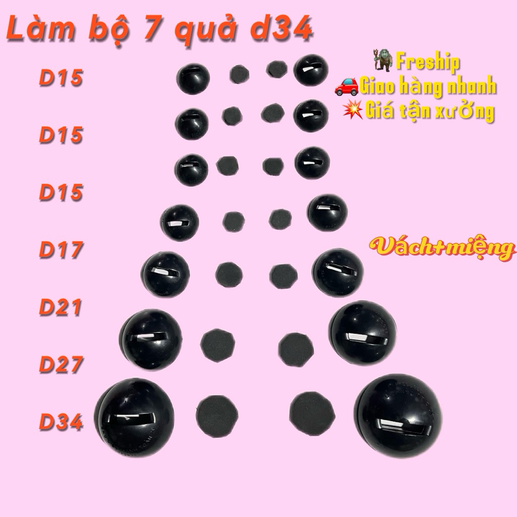 BỘ MIỆNG SÁO DIỀU 7 QUẢ NHỰA ABS D34 D27 D21 D17 D15 KÈM VÁCH NGĂN ÂM CÒI BÒ HÒA ĐÀN HOA CÒI CHUÔNG HT1