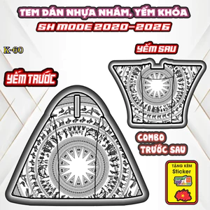 Bộ Tem Dán Chống Trầy Nhựa Nhám SH MODE 2020-2026 Decal Bảo Vệ Cao Cấp, Chống Nước, Bền Màu. SH MODE 2020-2026