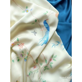 Vải lụa Hạ Uyển trắng - VD07055
