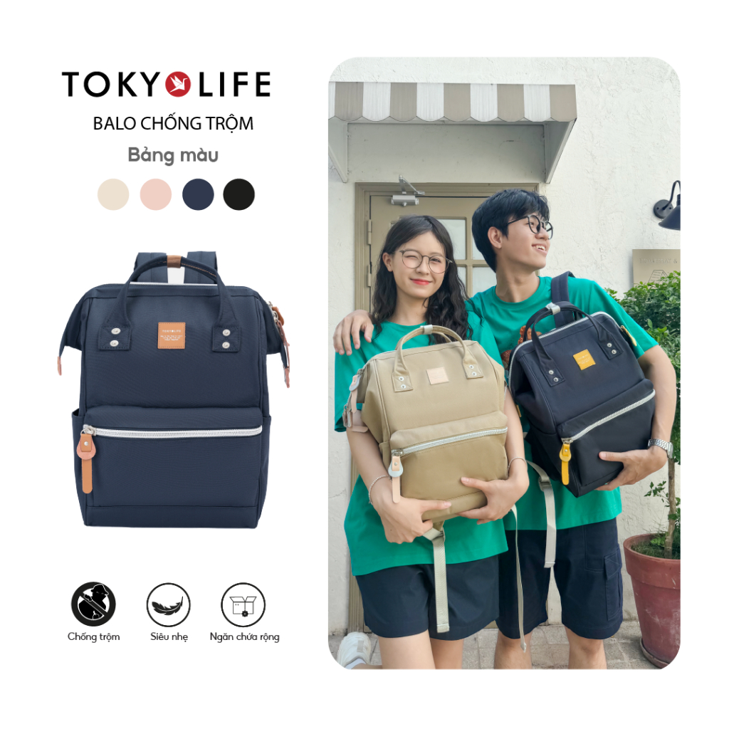 Ba Lô Chống Trộm Chống Nước 40005732 (40x28x17cm) 15.6 Inch - TOKYOLIFE