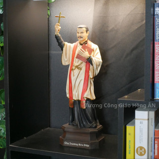 Tượng Cha Trương Bửu Diệp Resin Cao Cấp 15cm – 30cm | Sơn Vẽ Tay, Mạ Thiếc Vàng | 15cm đúc đặc 100% / 30cm đúc đặc 4-50%