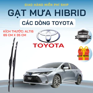 Gạt Mưa Ô Tô TOYOTA ALTIS, VIOS, INNOVA, FORTUNER, HILUX, RAIZE, CAMRY Lưỡi Silicon Nano Gạt Sạch.3K