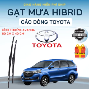 Gạt Mưa Ô Tô TOYOTA AVANZA, INNOVA, VIOS, FORTUNER, ALTIS, CAMRY Lưỡi Silicon Nano Gạt Sạch Êm. 3K