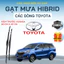 Gạt Mưa Ô Tô TOYOTA AVANZA, INNOVA, VIOS, FORTUNER, ALTIS, CAMRY Lưỡi Silicon Nano Gạt Sạch Êm. 3K