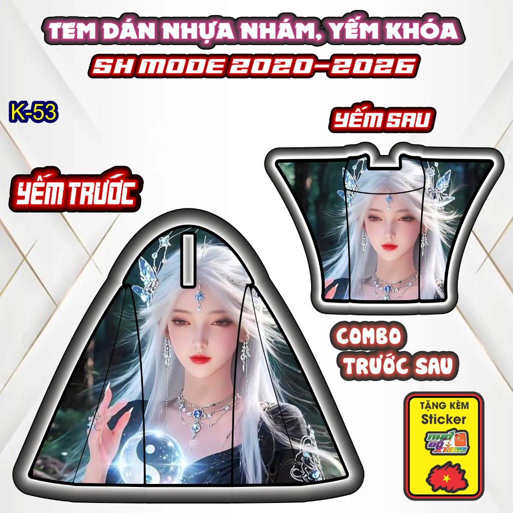 [Xả Kho] Tem Dán Nhựa Nhám SH MODE 2020-2026 Giá Sỉ - Sticker Trang Trí Xe Máy Chống Bay Màu.