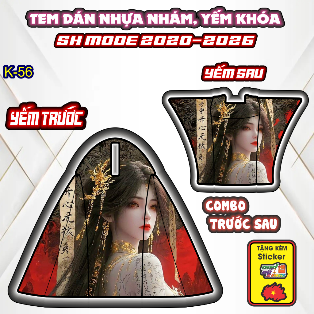[Xả Kho] Tem Dán Nhựa Nhám SH MODE 2020-2026 Giá Sỉ - Sticker Trang Trí Xe Máy Chống Bay Màu.