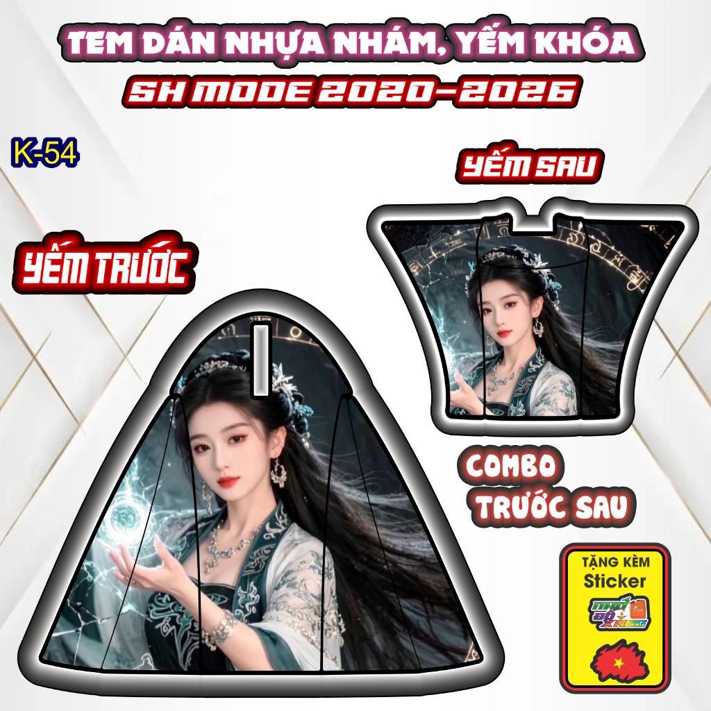 [Xả Kho] Tem Dán Nhựa Nhám SH MODE 2020-2026 Giá Sỉ - Sticker Trang Trí Xe Máy Chống Bay Màu.