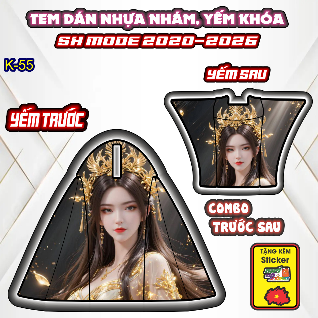 [Xả Kho] Tem Dán Nhựa Nhám SH MODE 2020-2026 Giá Sỉ - Sticker Trang Trí Xe Máy Chống Bay Màu.