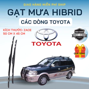 Gạt Mưa Ô Tô TOYOTA ZACE, CAMRY, FORTUNER, INNOVA, HILUX, ALTIS Lưỡi Silicon Nano Gạt Sạch Êm. 3K