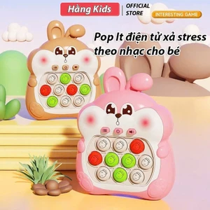 Pop It Điện Tử Cho Bé Có Nhạc & Đèn LED – Đồ Chơi Xả Stress, Luyện Phản Xạ