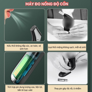 Máy đo nồng độ cồn chính xác, ổn định, siêu nhậy. Máy thổi nồng độ cồn (Dùng thử đổi trả 15 ngày)