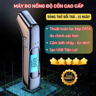 Máy đo nồng độ cồn chính xác, ổn định, siêu nhậy. Máy thổi nồng độ cồn (Dùng thử đổi trả 15 ngày)