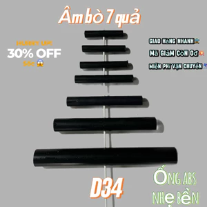ỐNG SÁO DIỀU KHOAN SẴN NHỰA ABS SIÊU BỀN NHẸ D34 BỘ 7 QUẢ – ỐNG LÀM SÁO DIỀU ÂM BÒ HT6