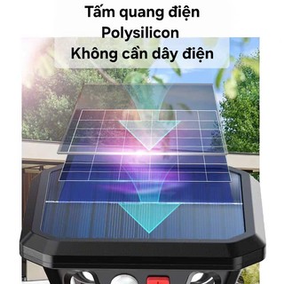 Đèn Cắm Vườn Năng Lượng Mặt Trời 3 Chế Độ Sáng Cảm Biến Chuyển Động Người Chống Nước
