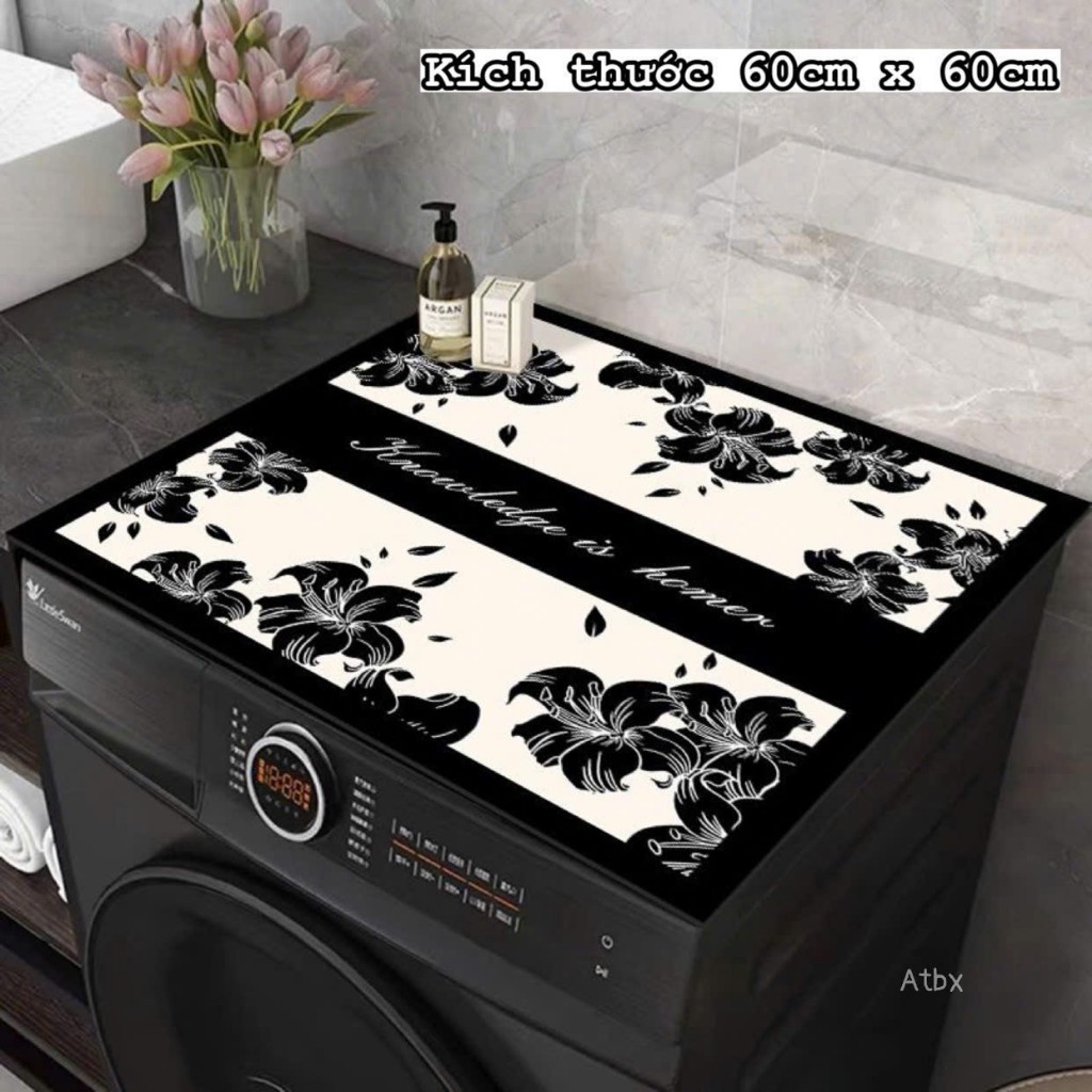 THẢM SILICON PHỦ MÁY GIẶT, TỦ LẠNH - CHỐNG BỤI, CHỐNG NƯỚC, DECOR SANG TRỌNG