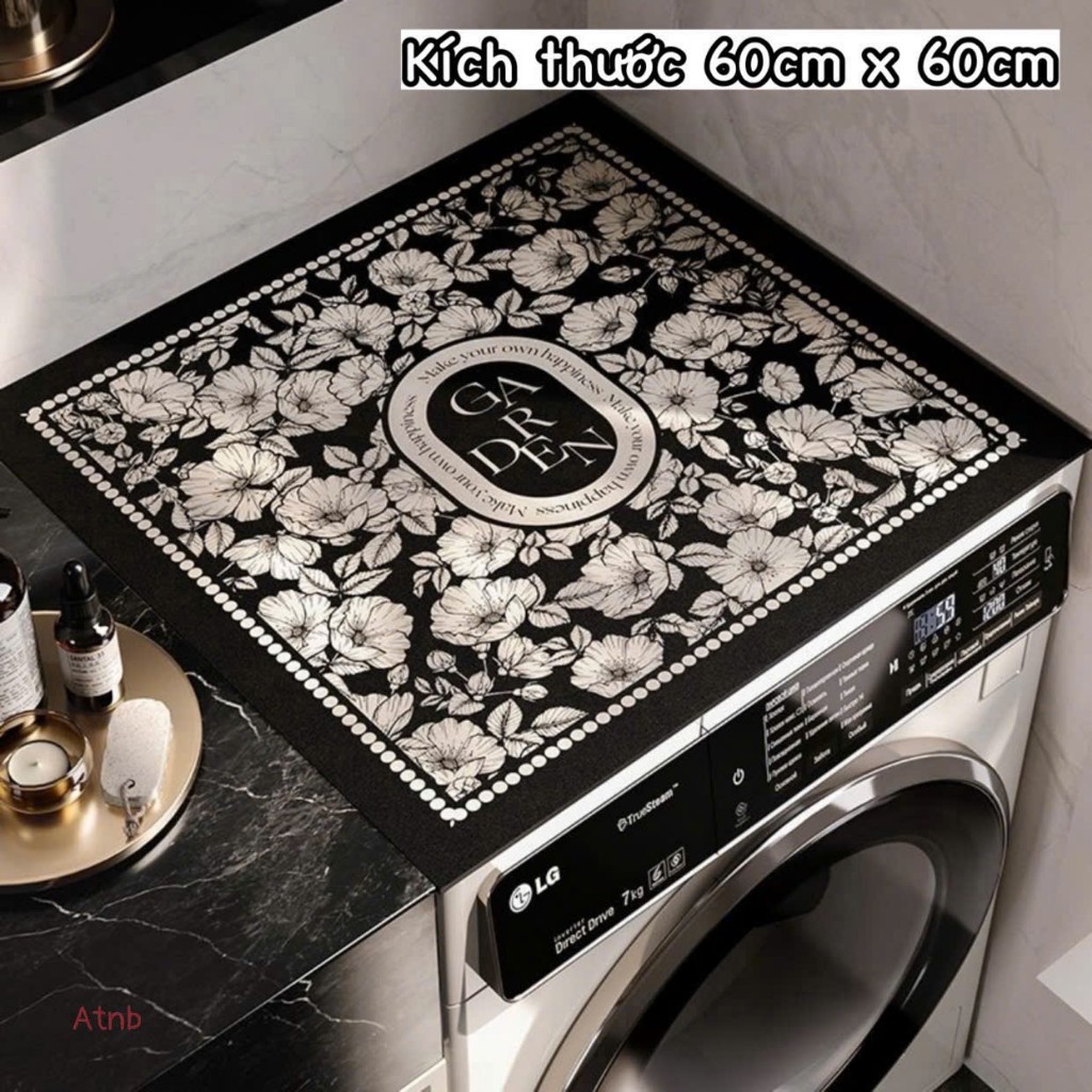 THẢM SILICON PHỦ MÁY GIẶT, TỦ LẠNH - CHỐNG BỤI, CHỐNG NƯỚC, DECOR SANG TRỌNG